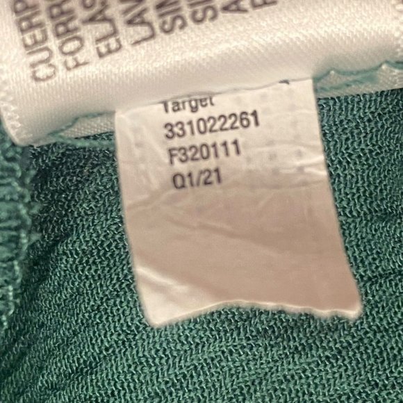 WILD FABLE Women's Crop Off-The-Shoulder Balloon Sleeve Green Top XS NEW NWT - Picture 7 of 7